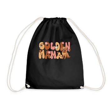 Golden Retriver Groovy Golden Mama - Sac de sport léger - noir - Devant
