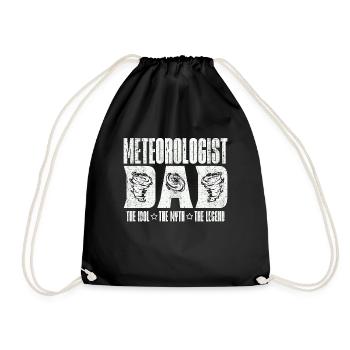 Meteorologist Dad The Idol The Weather Forecast - Drawstring Bag - black - Front