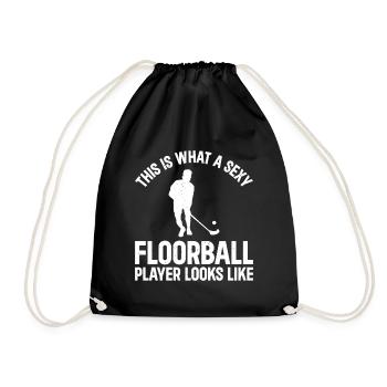 Unihockey Floorball - Joueur de Floorball Sexy - Sac de sport léger - noir - Devant