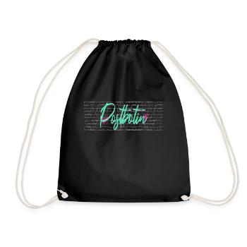 Postboten Abschluss-Geschenk Postbote Postbotin - Turnbeutel - Schwarz - Vorne
