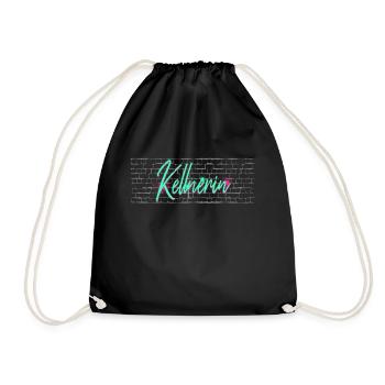 Gastronom-Wirt Abschluss-Geschenk Kellnerin - Turnbeutel - Schwarz - Vorne