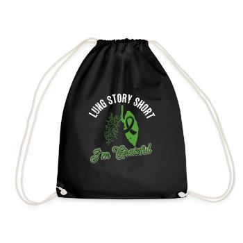 Organ Donor Lunge Organ Transplant - Drawstring Bag - black - Front