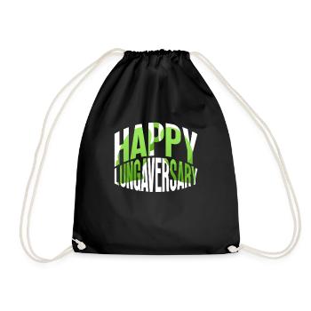 Organ Donor Lunge Organ Transplant - Drawstring Bag - black - Front