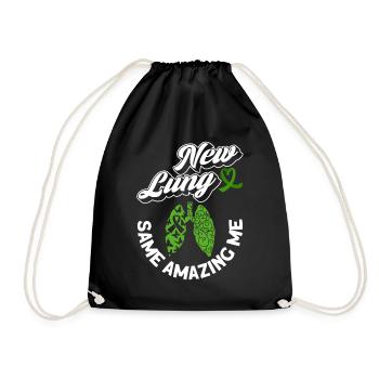 Organ Donor Lunge Organ Transplant - Drawstring Bag - black - Front