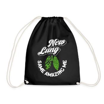 Organ Donor Lunge Organ Transplant - Drawstring Bag - black - Front