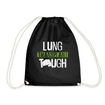 Organ Donor Lunge Organ Transplant - Drawstring Bag - black - Front
