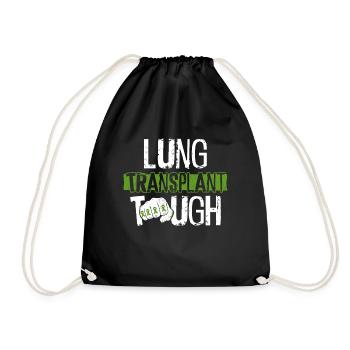 Organ Donor Lunge Organ Transplant - Drawstring Bag - black - Front