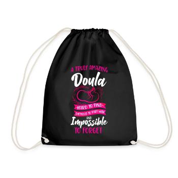 Doula Birth Worker A Truly Amazing - Drawstring Bag - black - Front
