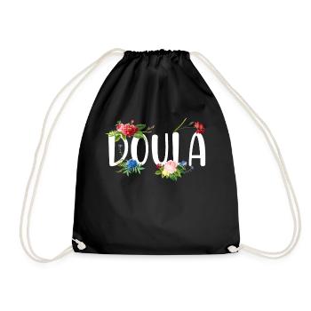 Doula Naissance Travailleur Fleur - Sac de sport léger - noir - Devant