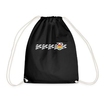 Canne à pêche Pêcheur à la ligne Pêcheur de poisson - Sac de sport léger - noir - Devant