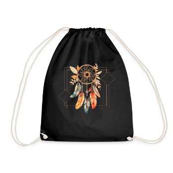 Feather Dream Catcher National Indigenous Peoples - Turnbeutel - Schwarz - Vorne