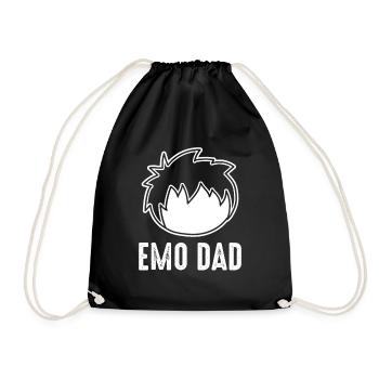 Emo Staff Emo Y2K Emo Goth Gothic Alt Alternative - Turnbeutel - Schwarz - Vorne