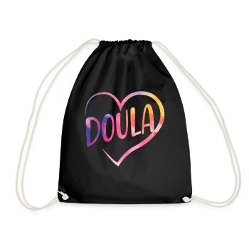 Doula Birth Worker Coeur - Sac de sport léger - noir - Devant