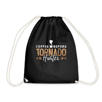 Tornado Hunter Coffee Storm Hunter Coffee Lover - Drawstring Bag - black - Front