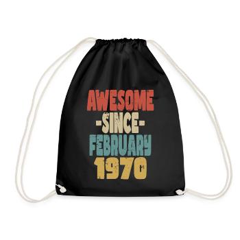 Génial Février 1970 - Sac de sport léger - noir - Devant