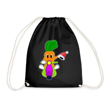 Trottinette de Noël Carotte - Sac de sport léger - noir - Devant
