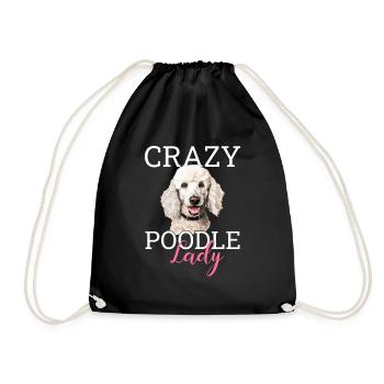 poodle dog - Turnbeutel - Schwarz - Vorne