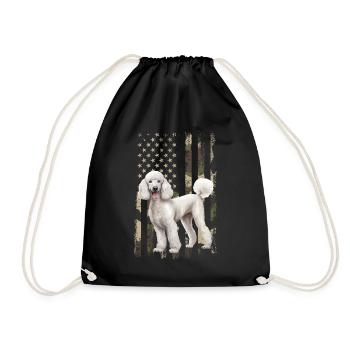 poodle dog - Turnbeutel - Schwarz - Vorne