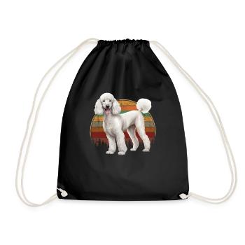 poodle dog - Turnbeutel - Schwarz - Vorne