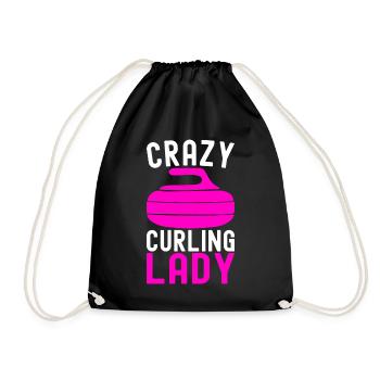 Joueurs de curling - Sac de sport léger - noir - Devant