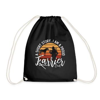 Farrier A Short Story I Am A Proud Metalworker - Drawstring Bag - black - Front