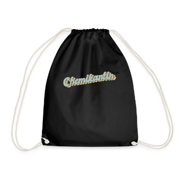 Laborant Abschluss-Geschenk Chemikantin - Turnbeutel - Schwarz - Vorne
