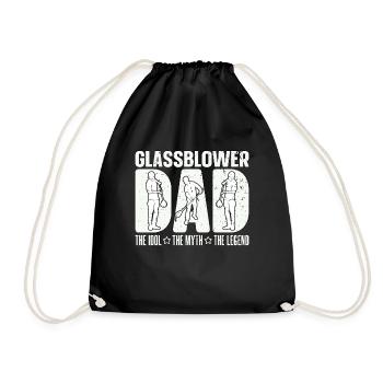 Glassblower Dad The Idol The Myth The Glassworker - Drawstring Bag - black - Front