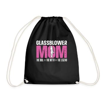 Glassblower Mom The Idol The Myth The Glassblowing - Drawstring Bag - black - Front