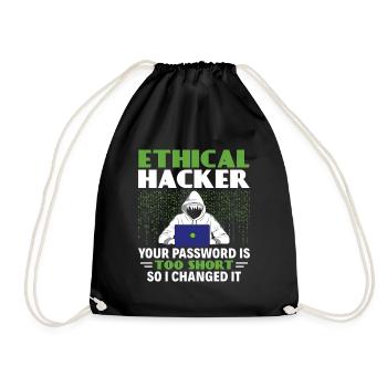 Votre mot de passe est trop court - Ethical Hacker - Sac de sport léger - noir - Devant