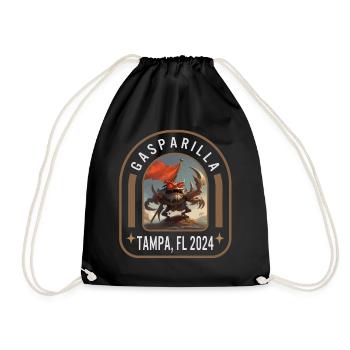 Gasparilla 2024 Crabby Pirate Tampa FL - Sac de sport léger - noir - Devant