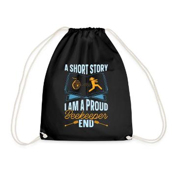Beekeeper A Short Story I Am A Proud Apiculturist - Drawstring Bag - black - Front