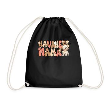 Havanais Groovy Maman bichon havanais - Sac de sport léger - noir - Devant
