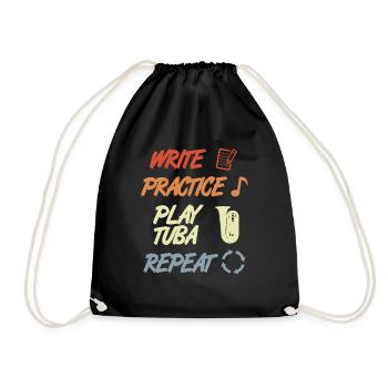 Tuba Motivation - Sac de sport léger - noir - Devant