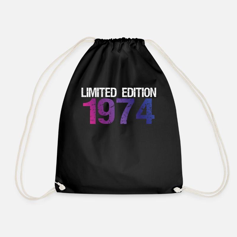 50. Geburtstag Limited Edition 1974 Vintage - Turnbeutel - Schwarz