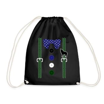 Chemise de loup-garou, porte-jarretelles Werewolf Moon Howl - Sac de sport léger - noir - Devant