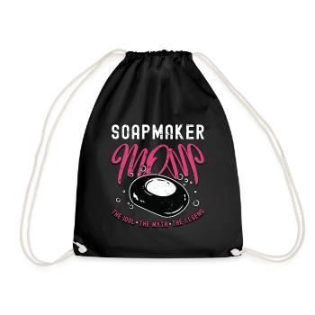 Soapmaker Mom The Idol The Myth The Soapmaking - Drawstring Bag - black - Front