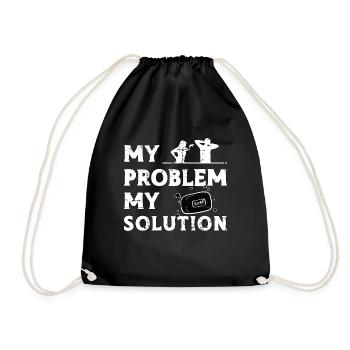Savonnier Mon Problème Ma Solution Pictogramme Papa Maman - Sac de sport léger - noir - Devant