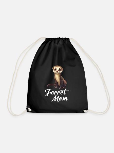 ferret mom - Turnbeutel - Schwarz
