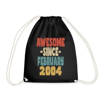 Génial Février 2004 - Sac de sport léger - noir - Devant