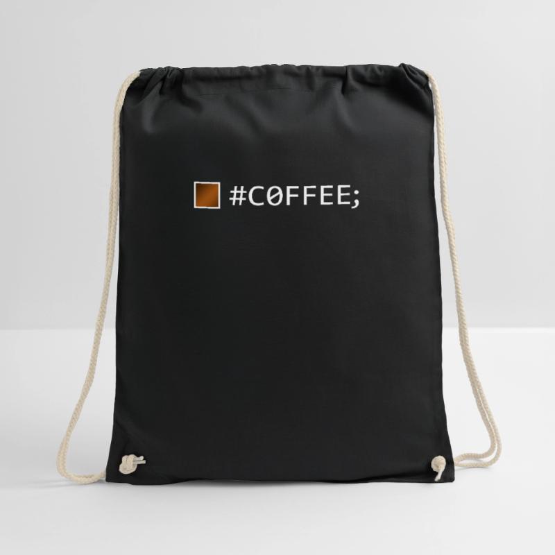 #COFFEE; Software Developer Software Engineer Drawstring Bag