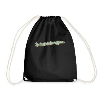 Kaufmann Abschluss-Geschenk Industriekauffrau - Turnbeutel - Schwarz - Vorne