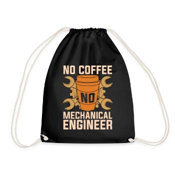 Mechanical Engineer No Coffee Auto Mechanic Coffee - Turnbeutel - Schwarz - Vorne