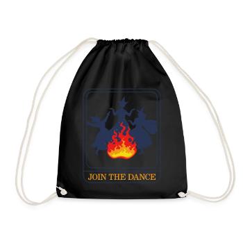 Gothic Shirt, Join The Dance Witches Dancing With - Drawstring Bag - black - Front