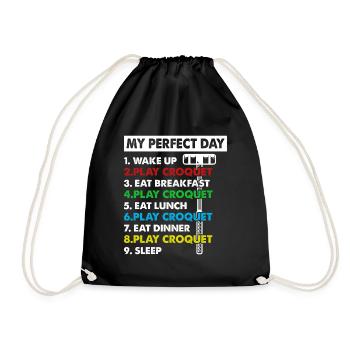 Jouer au Croquet Day Plan Croquet Player - Sac de sport léger - noir - Devant