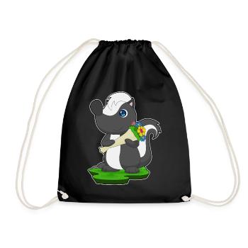 Bouquet de moufettes - Sac de sport léger - noir - Devant
