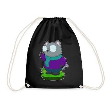 Écharpe d’hiver pour chat - Sac de sport léger - noir - Devant