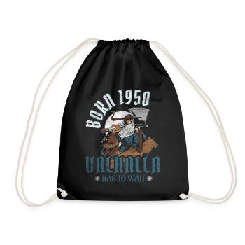 Les fils d’Odin sont nés 74e anniversaire viking des années 1950 - Sac de sport léger - noir - Devant