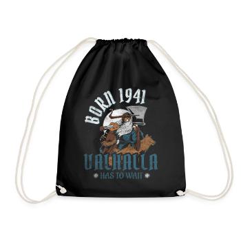 Odin's Sons Are Born 1941 Viking 83rd Birthday - Drawstring Bag - black - Front