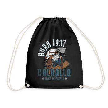 Les fils d’Odin sont nés en 1937 Viking 87e anniversaire - Sac de sport léger - noir - Devant