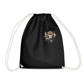 Wise Little Counselor School Counseling Week - Drawstring Bag - black - Front